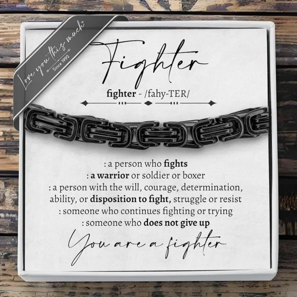 🩵⏭️NIB Black Surgical Stainless Steel Cuban Chain Link 8